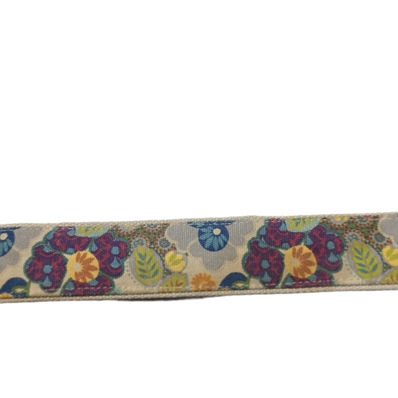 Fossil Vintage Patchwork Suede Boho Belt with Silver Buckle 32" - 36" Waist - Picture 13 of 16